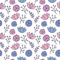 Seamless texture with floral background, pattern from flowers, wallpaper vector