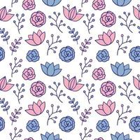 Seamless texture with floral background, pattern from flowers, wallpaper vector