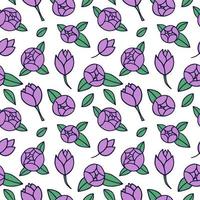 Seamless texture with floral background, pattern from flowers, wallpaper vector