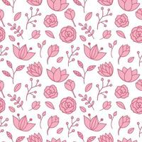 Seamless texture with floral background, pattern from flowers, wallpaper vector