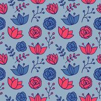 Seamless texture with floral background, pattern from flowers, wallpaper vector