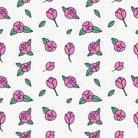 Seamless texture with floral background, pattern from flowers, wallpaper vector