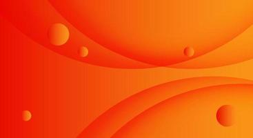 Minimal geometric background. Orange elements with fluid gradient. for posters, banners and website landing pages. vector