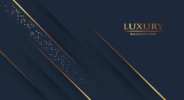 Luxury dark background with shiny lines, particle vector