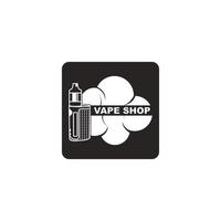 logotipo de la tienda de vapeo vector