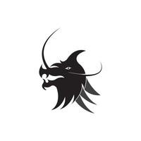 dragon head logo vector