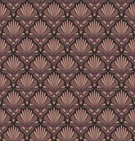 SEAMLESS VECTOR BACKGROUND IN ART NOUVEAU STYLE WITH DIRTY PINK FLORAL ELEMENTS