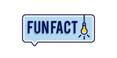 fun fact with lamp icon blank template fyi vector, did you know vector template post with idea bulb light icon for social media background