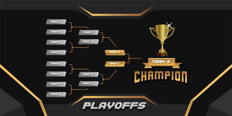 The 2022 football championship bracket tables templates 12965332 Vector Art  at Vecteezy