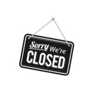 Sorry We Are Closed PNG Transparent Images Free Download