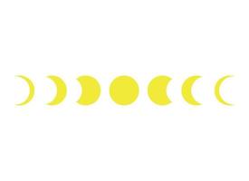 moon vector design illustration isolated on white background