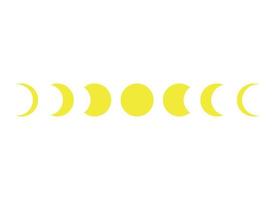 moon vector design illustration isolated on white background