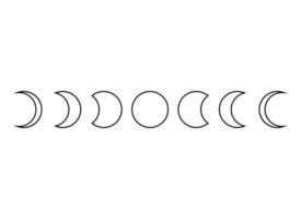 moon design illustration isolated on transparent background vector