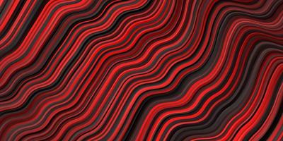 Dark Red vector pattern with wry lines.