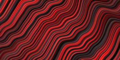 Dark Red vector pattern with wry lines.