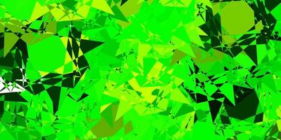 Light Green, Yellow vector backdrop with triangles, lines.