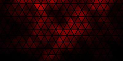 Dark Red vector layout with lines, triangles.