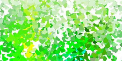 Light green, yellow vector background with random forms.