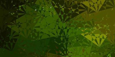 Light Green vector texture with random triangles.