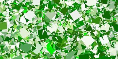 Light Green vector pattern with polygonal shapes.