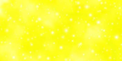 Light Yellow vector layout with bright stars.