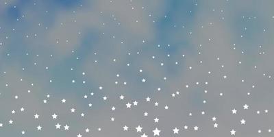 Dark BLUE vector pattern with abstract stars.