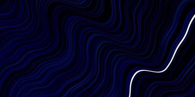 Dark BLUE vector template with curved lines.