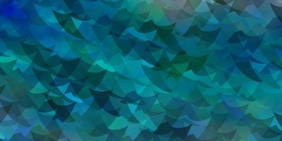 Dark BLUE vector pattern with polygonal style with cubes.