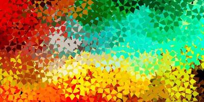 Light multicolor vector template with triangle shapes.