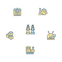 baby toy icons set . baby toy pack symbol vector elements for infographic web