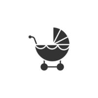 stroller icons  symbol vector elements for infographic web