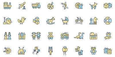 baby toy icons set . baby toy pack symbol vector elements for infographic web