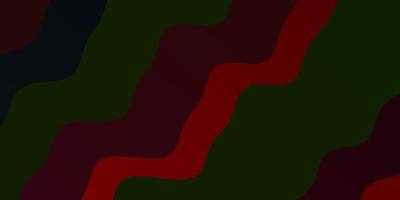 Dark Red vector background with bent lines.