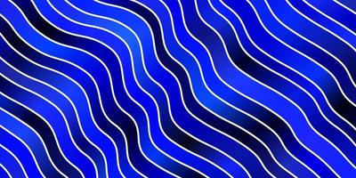 textura de vector azul oscuro con líneas torcidas.