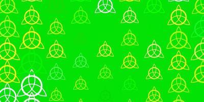 Light Multicolor vector background with occult symbols.