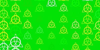 Light Multicolor vector background with occult symbols.