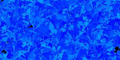 Dark BLUE vector background with polygonal forms.