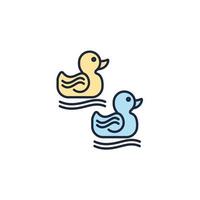 duck toy icons  symbol vector elements for infographic web