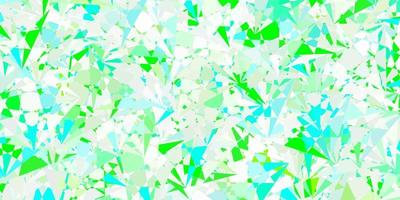 Light Green vector background with polygonal forms.