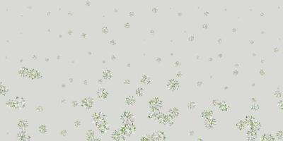 Light gray vector template with ice snowflakes.