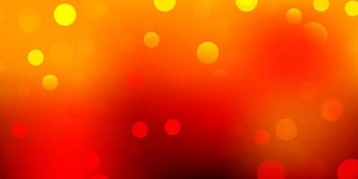 Dark orange vector texture with disks.