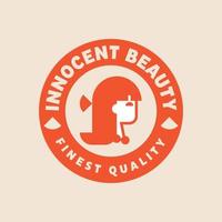 Innocent Beauty Girl Logo vector