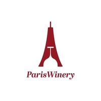 logotipo de la bodega de París vector