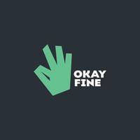 Okay Fine Logo vector