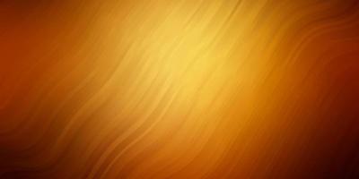 Dark Yellow vector background with lines.