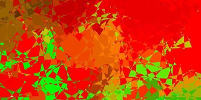 Light Green, Red vector background with polygonal forms.