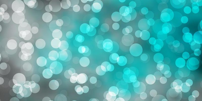Light BLUE vector background with circles.