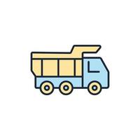 truck icons  symbol vector elements for infographic web