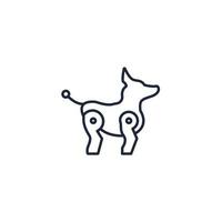 robot dog icons  symbol vector elements for infographic web