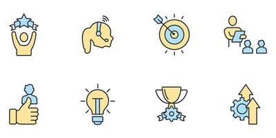 Coaching and Mentoring icons  symbol vector elements for infographic web